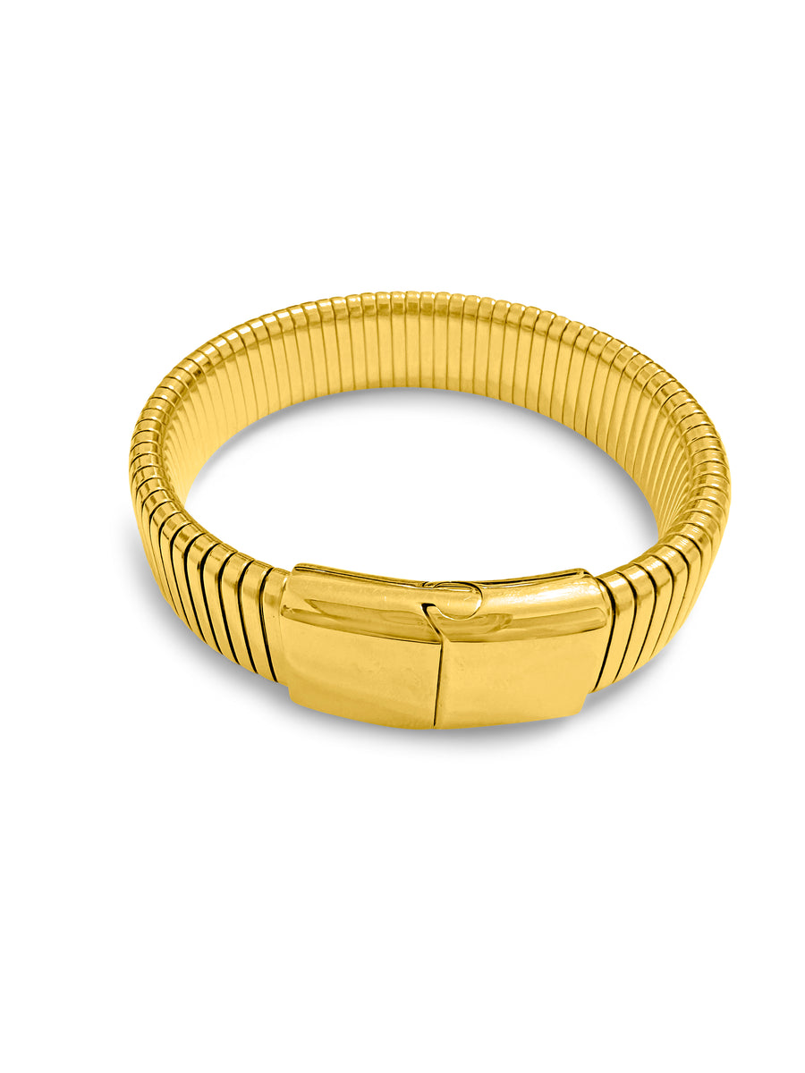 Nadia Gold Bangle Bracelet