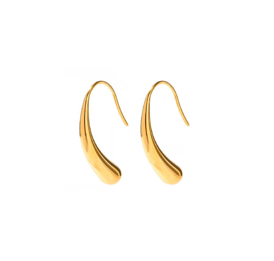 Tear Drop Earrings Gold