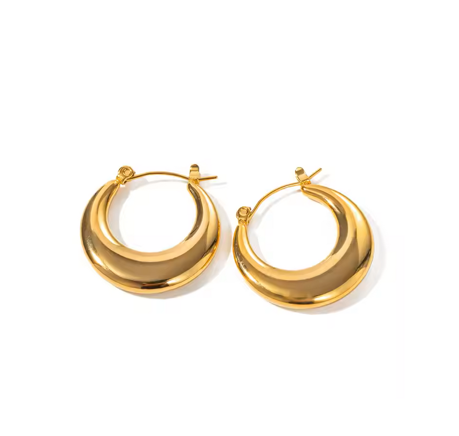 Grace Gold Hoop Earrings