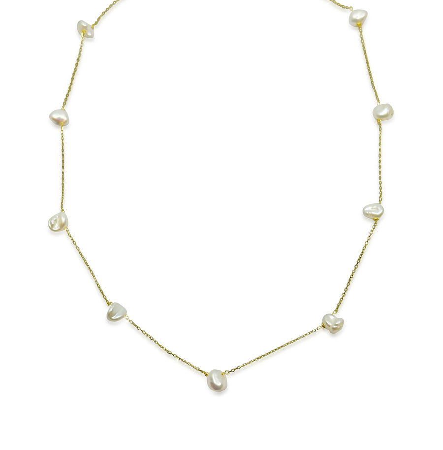 Precious Pearls Gold Necklace