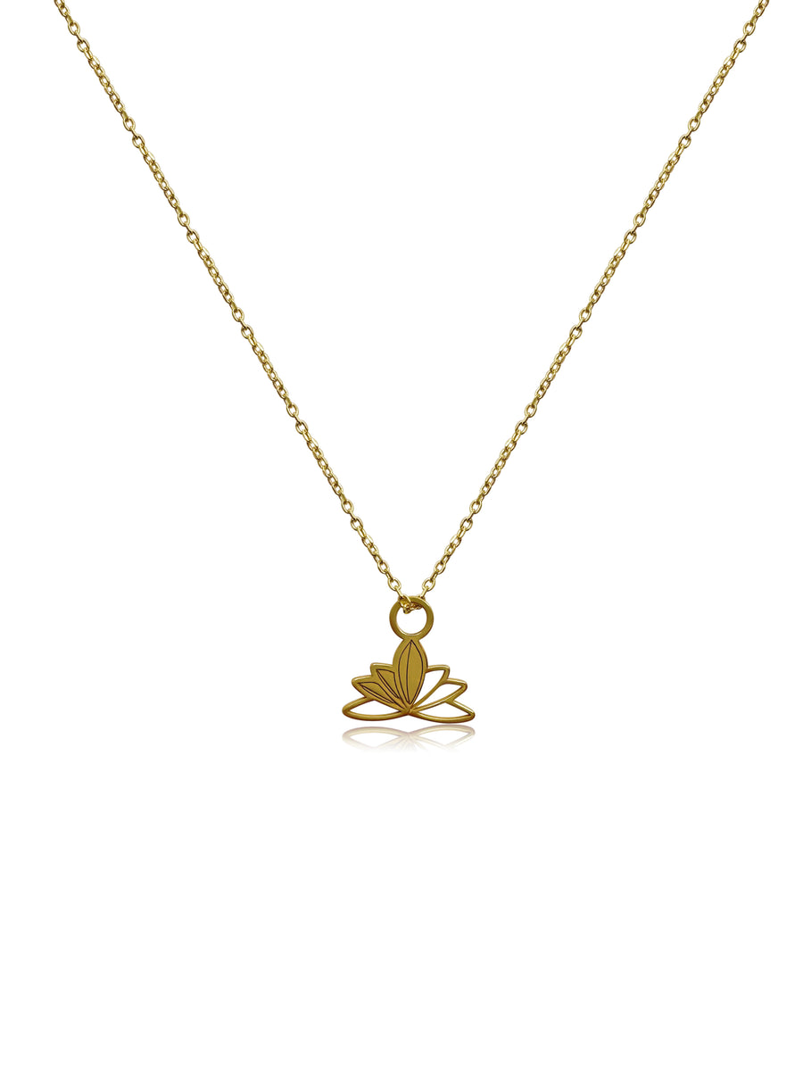 Lotus Gold Necklace