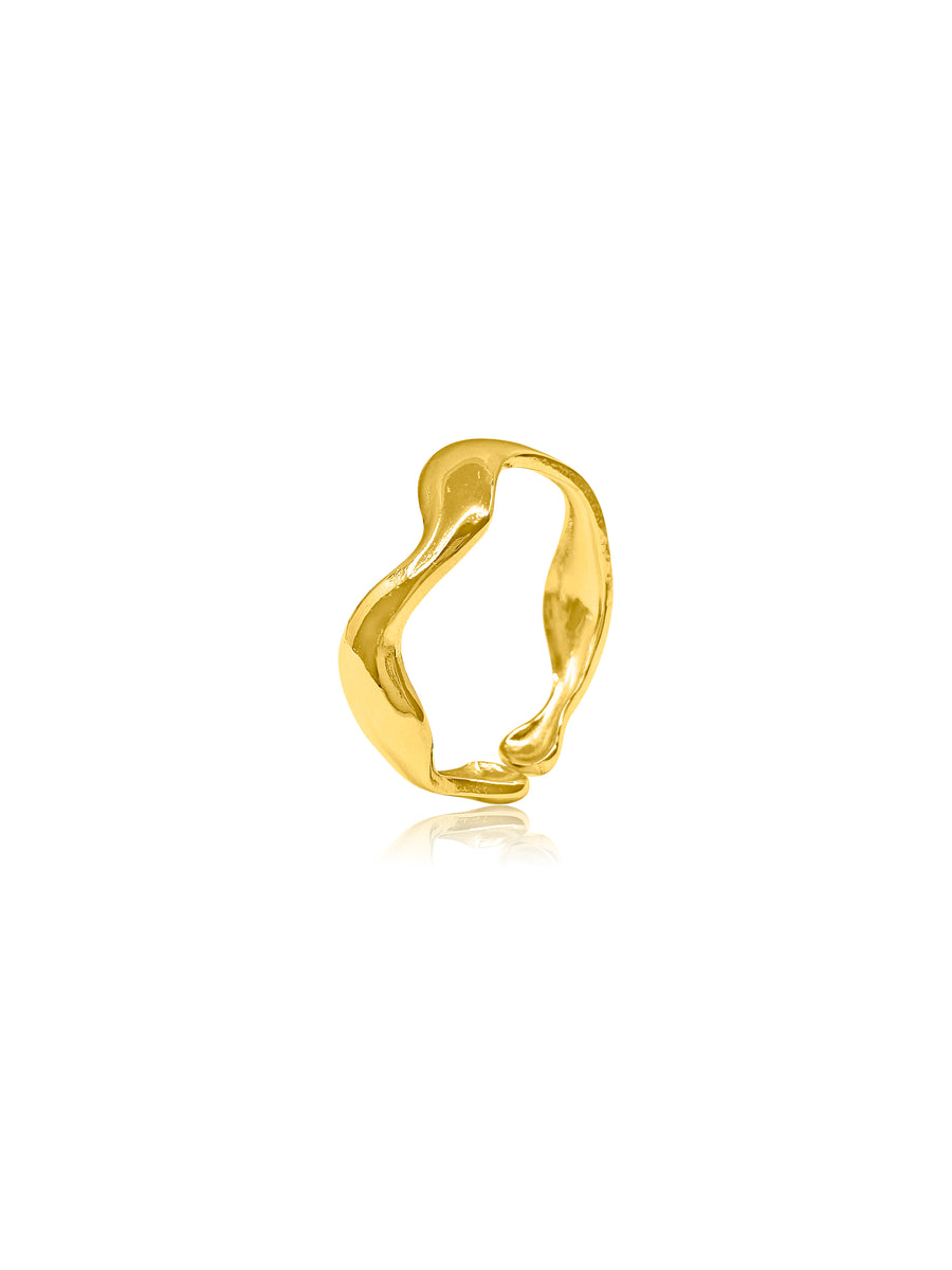 Wavy Gold Ring