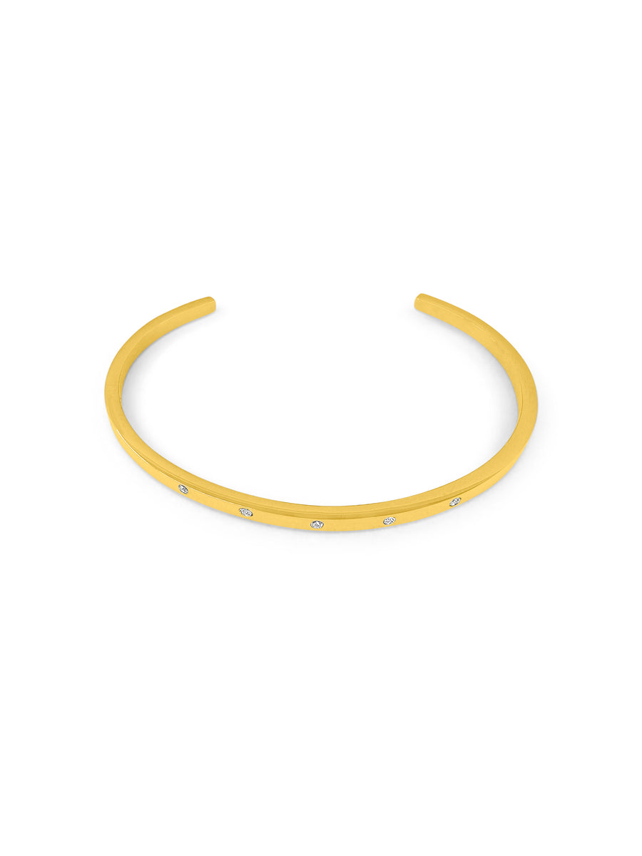 Rochelle Gold Cuff Bangle