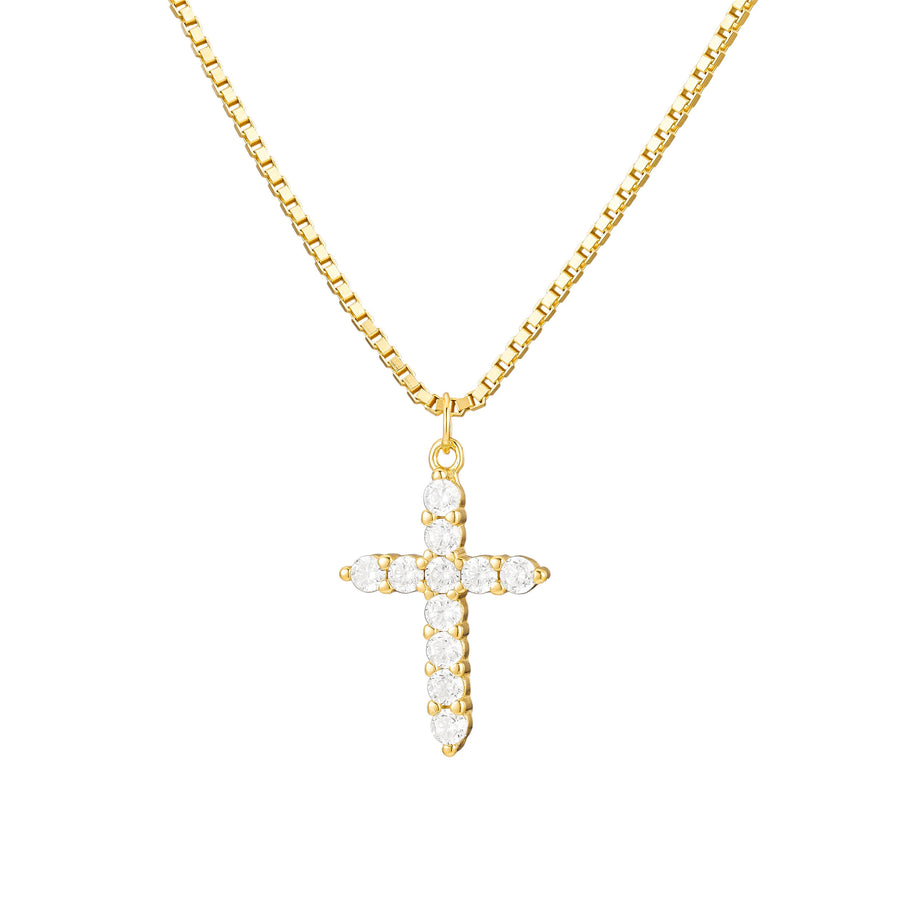 Cross Pendant Gold Necklace