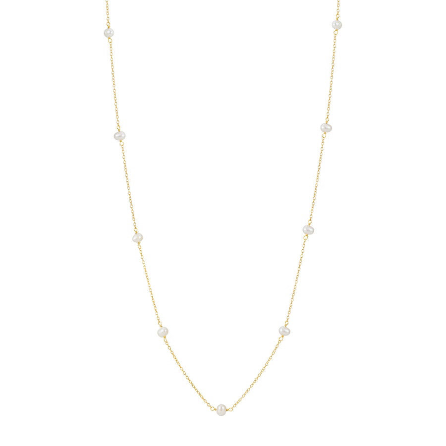 Pretty Pearls Gold Necklace